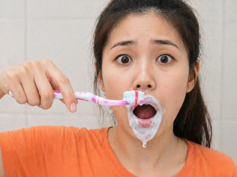 chay mau chan rang do dau 7 nguyen nhan va cach khac phuc
